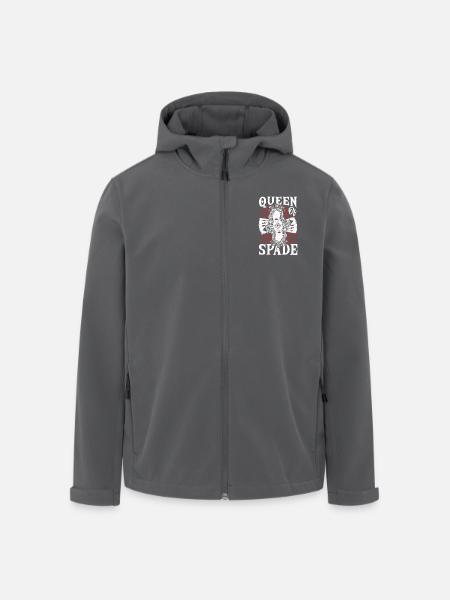 Lucky Poker Ridder Dronning Spar Kort Spil Casino - Stanley/Stella herre softshelljakke i genanvendt polyester - sort