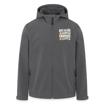 Parmesan Gouda Included Cheese In Her Life - Men’s Recycled Softshell Jacket by Stanley/Stella - black - Front - AI Model Male 185 light (185cm)