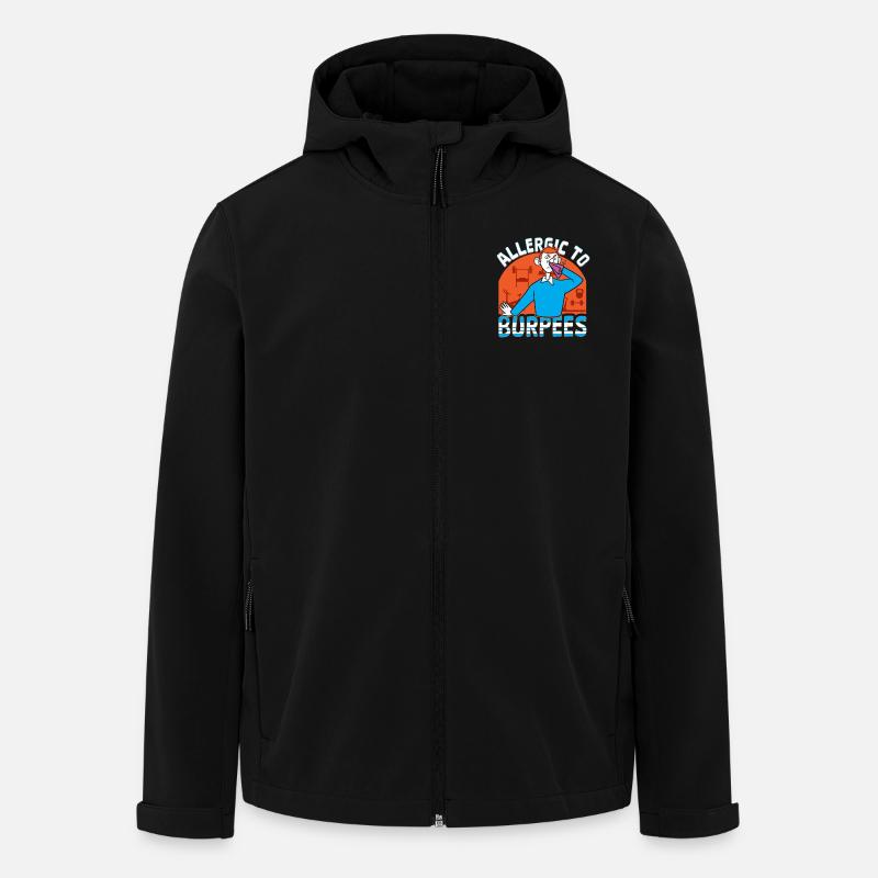 Burpees Training, Squat, Kardiotraining - Recycelte Männer Softshell-Jacke von Stanley/Stella - Schwarz