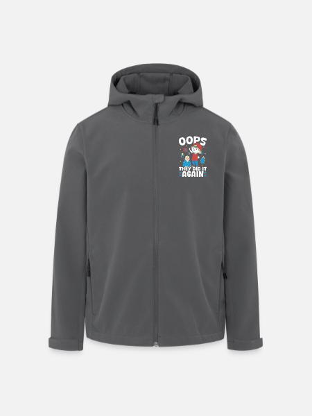 New baby - they did it again brother - Men’s Recycled Softshell Jacket by Stanley/Stella - black