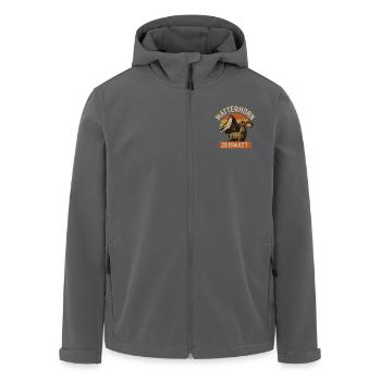 Matterhorn Zermatt Mountains Switzerland Alps Mountain - Men’s Recycled Softshell Jacket by Stanley/Stella - black - Front - AI Model Male 185 light (185cm)