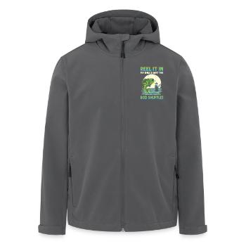 Fish In My DNA Fishing - Men’s Recycled Softshell Jacket by Stanley/Stella - black - Front - AI Model Male 185 light (185cm)
