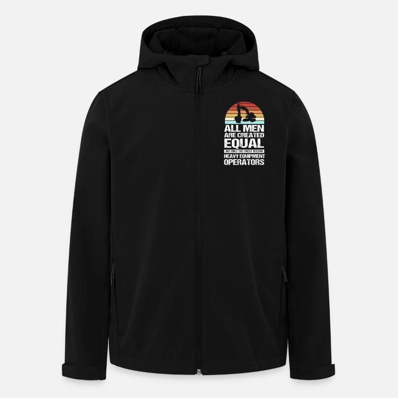Baustelle Baggerfahrer Baggern - Recycelte Männer Softshell-Jacke von Stanley/Stella - Schwarz