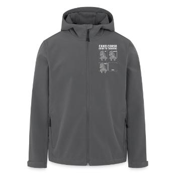 Cane Corso - Men’s Recycled Softshell Jacket by Stanley/Stella - black - Front - AI Model Male 185 light (185cm)