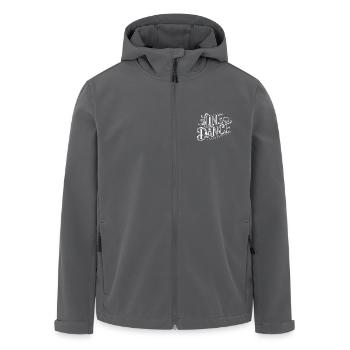 Line Dance Design for Dancers and Dance Group - Men’s Recycled Softshell Jacket by Stanley/Stella - anthracite - Front - AI Model Male 185 light (185cm)