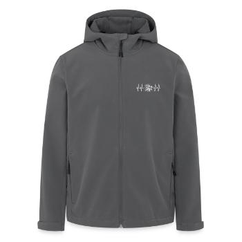 Line Dance Design for Dancers and Dance Group - Men’s Recycled Softshell Jacket by Stanley/Stella - anthracite - Front - AI Model Male 185 light (185cm)