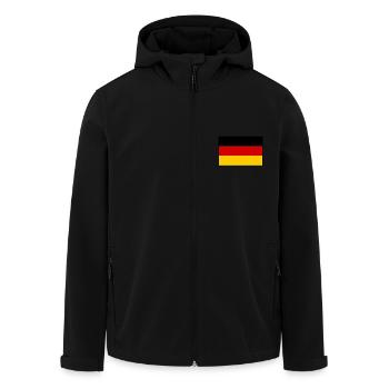 Deutschland flagge - Recycelte Männer Softshell-Jacke von Stanley/Stella - Schwarz - Vorne - AI Model Male 185 light (185cm)