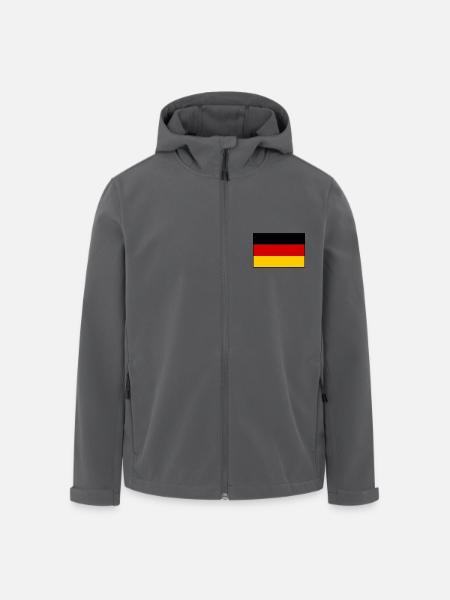 Deutschland flagge - Recycelte Männer Softshell-Jacke von Stanley/Stella - Schwarz