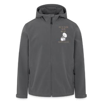 Vinyle - Veste softshell homme en polyester recyclé Stanley/Stella - charbon - Devant - AI Model Male 185 light (185cm)