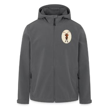 Ameise - Recycelte Männer Softshell-Jacke von Stanley/Stella - Anthrazit - Vorne - AI Model Male 185 light (185cm)