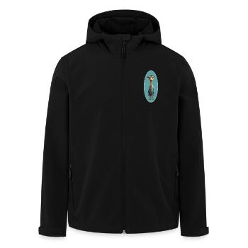 Kamel - Recycelte Männer Softshell-Jacke von Stanley/Stella - Schwarz - Vorne - AI Model Male 185 light (185cm)