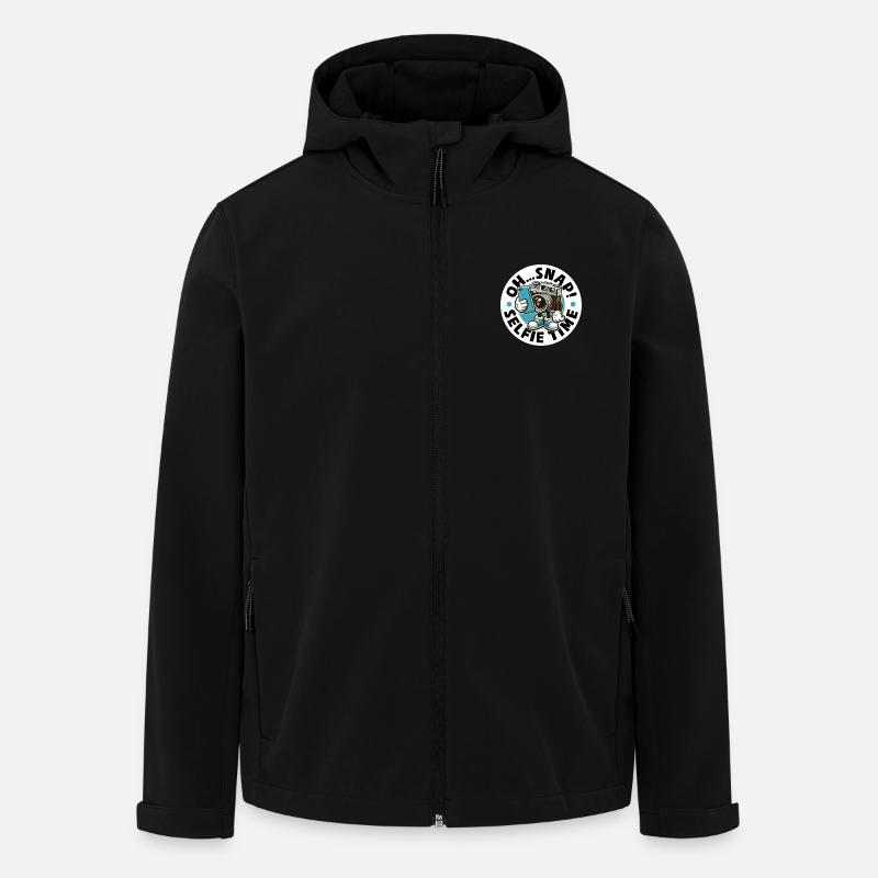 OH... SNAP! SELFIE TIME - Men’s Recycled Softshell Jacket by Stanley/Stella - black