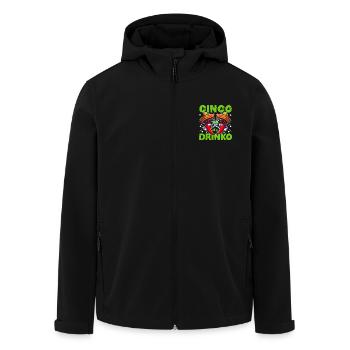 CINCO DE DRINKO - Recycelte Männer Softshell-Jacke von Stanley/Stella - Schwarz - Vorne - AI Model Male 185 light (185cm)