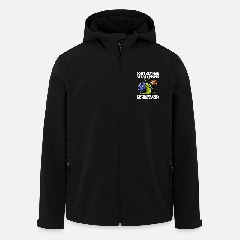 SEI NICHT WÜTEND AUF FAULE MENSCHEN, SIE TUN NICHTS - Recycelte Männer Softshell-Jacke von Stanley/Stella - Schwarz