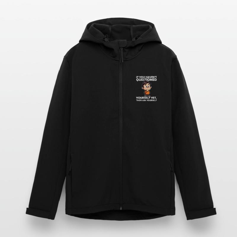 SI VOUS NE VOUS ÊTES PAS ENCORE POSÉ LA QUESTION, POSEZ-VOUS LA QUESTION Veste softshell homme en polyester recyclé Stanley/Stella