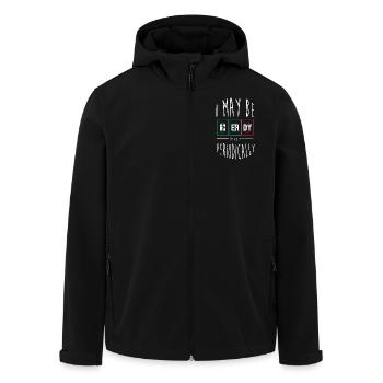 Periodic table - Men’s Recycled Softshell Jacket by Stanley/Stella - black - Front - AI Model Male 185 light (185cm)