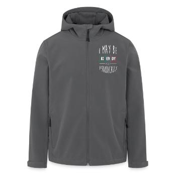 Periodic table - Men’s Recycled Softshell Jacket by Stanley/Stella - anthracite - Front - AI Model Male 185 light (185cm)