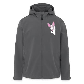 Rat Terrier - Veste softshell homme en polyester recyclé Stanley/Stella - charbon - Devant - AI Model Male 185 light (185cm)