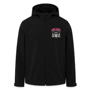 Line Dance Skull with Stetson and Boots and Lasso - Men’s Recycled Softshell Jacket by Stanley/Stella - black - Front - AI Model Male 185 light (185cm)