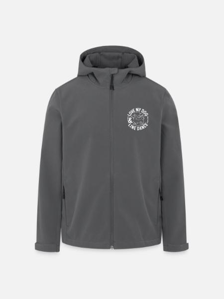 Ich liebe meinen Hund und Line Dance - Recycelte Männer Softshell-Jacke von Stanley/Stella - Schwarz