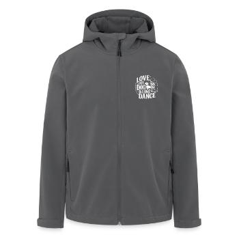 Ich liebe meinen Hund und Line Dance - Recycelte Männer Softshell-Jacke von Stanley/Stella - Schwarz - Vorne - AI Model Male 185 light (185cm)