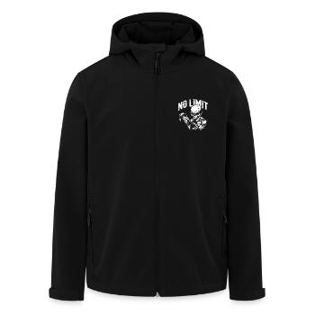 Bodybuilding Skull Workout and No Limit - Men’s Recycled Softshell Jacket by Stanley/Stella - black - Front - AI Model Male 185 light (185cm)