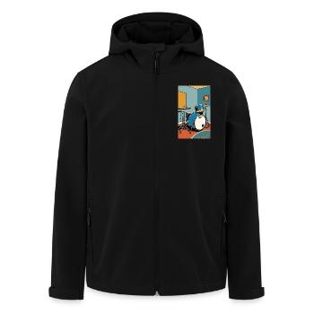 Batterie | Batteur | Musicien - Veste softshell homme en polyester recyclé Stanley/Stella - noir - Devant - AI Model Male 185 light (185cm)