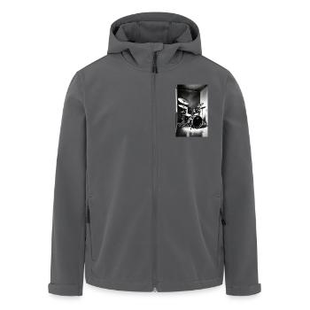 Batterie | Batteur | Musicien - Veste softshell homme en polyester recyclé Stanley/Stella - noir - Devant - AI Model Male 185 light (185cm)