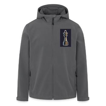 Schach | Schachfigur | Schachspieler - Recycelte Männer Softshell-Jacke von Stanley/Stella - Schwarz - Vorne - AI Model Male 185 light (185cm)