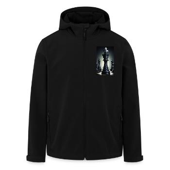 Schach | Schachfigur | Schachspieler - Recycelte Männer Softshell-Jacke von Stanley/Stella - Schwarz - Vorne - AI Model Male 185 light (185cm)