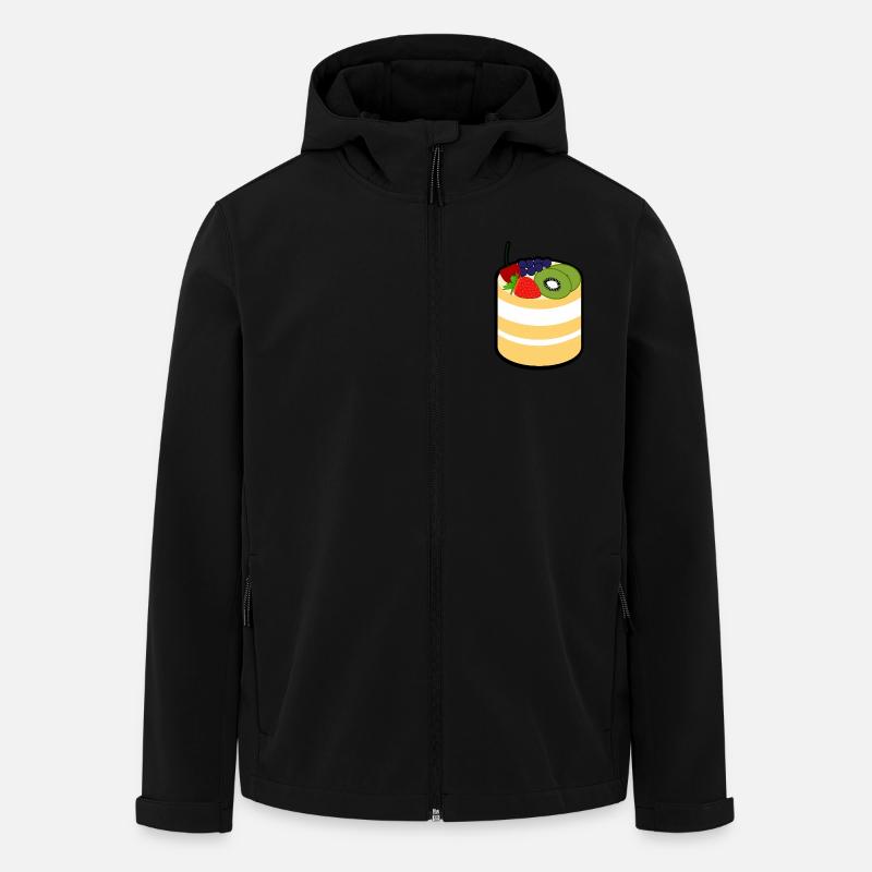 Gâteau - Veste softshell homme en polyester recyclé Stanley/Stella - noir