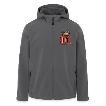 1 Couronne de chiffres - Veste softshell homme en polyester recyclé Stanley/Stella - noir - Devant - AI Model Male 185 light (185cm)
