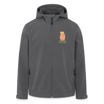 Sweater Weather - Men’s Recycled Softshell Jacket by Stanley/Stella - black - Front - AI Model Male 185 light (185cm)