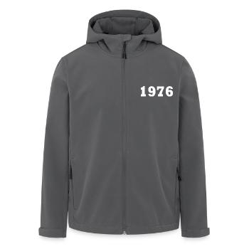 1976 - Recycelte Männer Softshell-Jacke von Stanley/Stella - Schwarz - Vorne - AI Model Male 185 light (185cm)