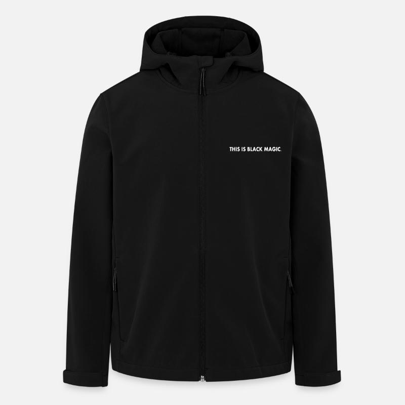 this is black magic - Veste softshell homme en polyester recyclé Stanley/Stella - noir