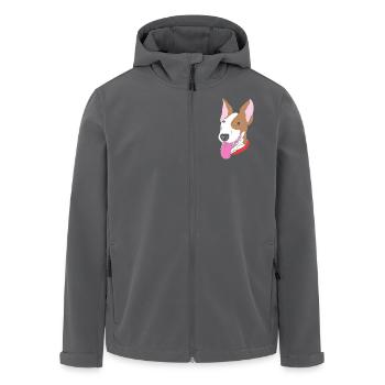 Bull terrier - Veste softshell homme en polyester recyclé Stanley/Stella - charbon - Devant - AI Model Male 185 light (185cm)