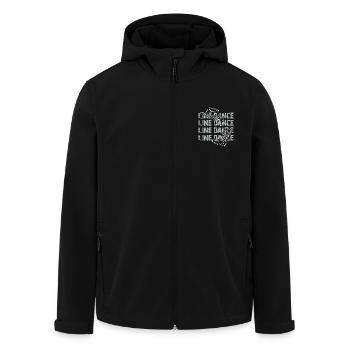 Line Dance Zeit Line Dancing Tanzen - Recycelte Männer Softshell-Jacke von Stanley/Stella - Schwarz - Vorne - AI Model Male 185 light (185cm)