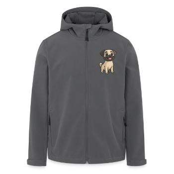 Kangal Hund Niedlich - Recycelte Männer Softshell-Jacke von Stanley/Stella - Schwarz - Vorne - AI Model Male 185 light (185cm)