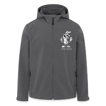 Happy Easter - Easter Bunny - Easter Egg - Gift - Men’s Recycled Softshell Jacket by Stanley/Stella - black - Front - AI Model Male 185 light (185cm)