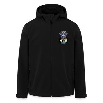 Lloret De Mar 2025 Affe - Recycelte Männer Softshell-Jacke von Stanley/Stella - Schwarz - Vorne - AI Model Male 185 light (185cm)