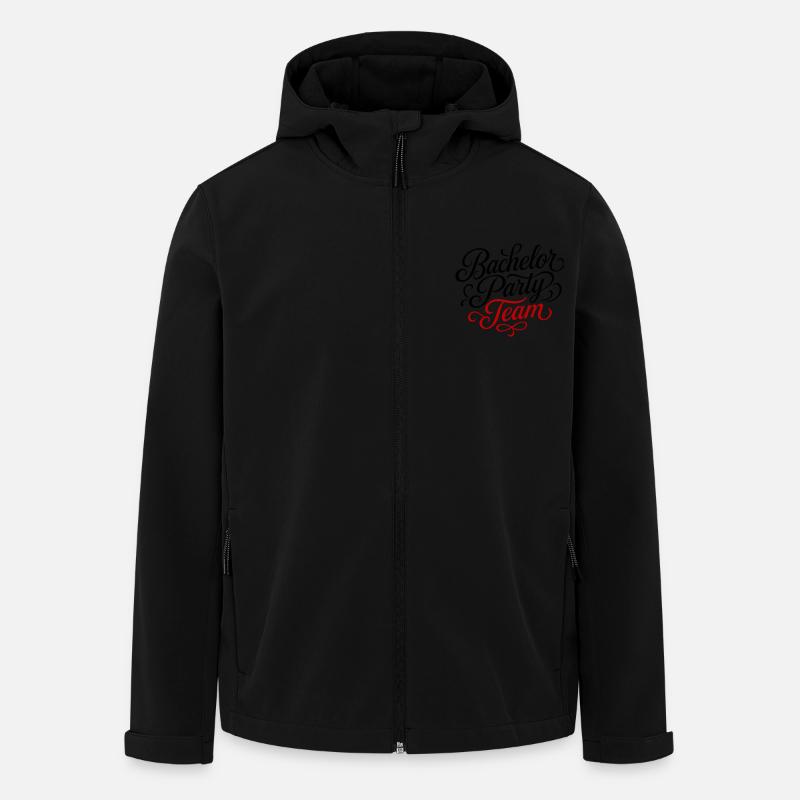 Bachelor Party Team - Recycelte Männer Softshell-Jacke von Stanley/Stella - Schwarz