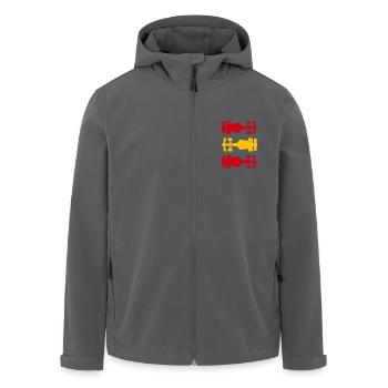 Formula Spanien Formel Racing - Recycelte Männer Softshell-Jacke von Stanley/Stella - Schwarz - Vorne - AI Model Male 185 light (185cm)