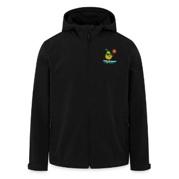 Sporty pear - Men’s Recycled Softshell Jacket by Stanley/Stella - black - Front - AI Model Male 185 light (185cm)