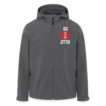 Jiu Jitsu Self Defense - Men’s Recycled Softshell Jacket by Stanley/Stella - black - Front - AI Model Male 185 light (185cm)