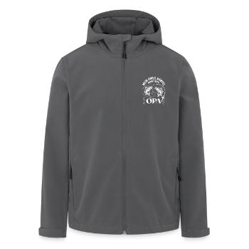 Opa und Enkel Angeln Angelbuddys. Geschenk für Opa - Recycelte Männer Softshell-Jacke von Stanley/Stella - Schwarz - Vorne - AI Model Male 185 light (185cm)