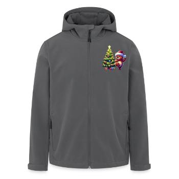 Tanzender Bär - Recycelte Männer Softshell-Jacke von Stanley/Stella - Schwarz - Vorne - AI Model Male 185 light (185cm)