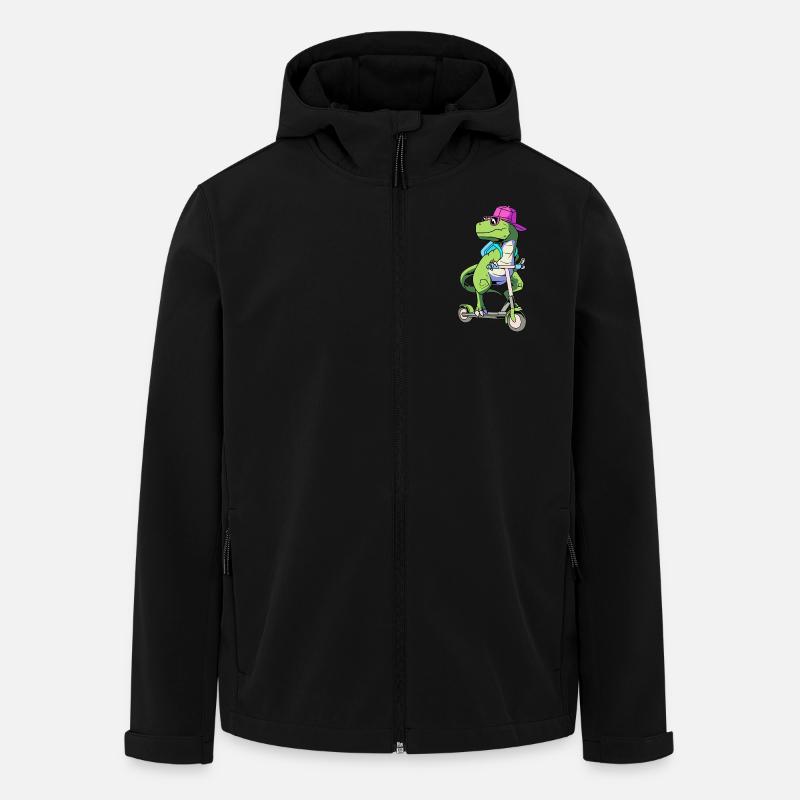 Scooter Roller - Recycelte Männer Softshell-Jacke von Stanley/Stella - Schwarz