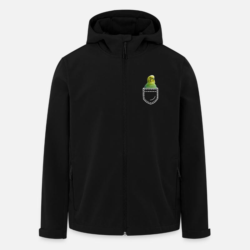 Bird budgie - Men’s Recycled Softshell Jacket by Stanley/Stella - black
