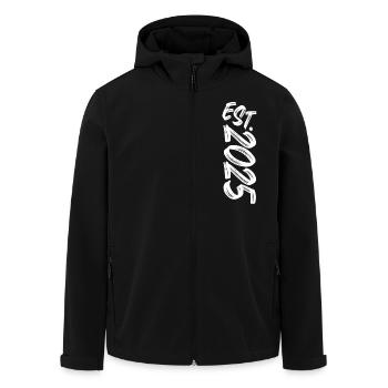 Est. 2025 - Established 2025 - Geburtstag Geschenk - Recycelte Männer Softshell-Jacke von Stanley/Stella - Schwarz - Vorne - AI Model Male 185 light (185cm)