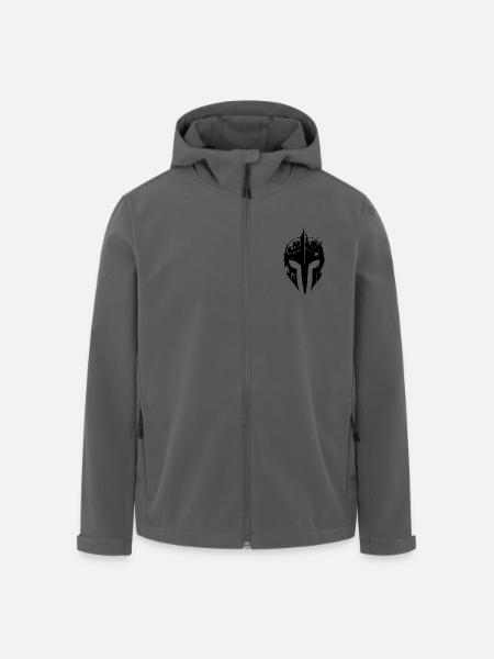 Gladiator Spartan Helmet Icon - Men’s Recycled Softshell Jacket by Stanley/Stella - black